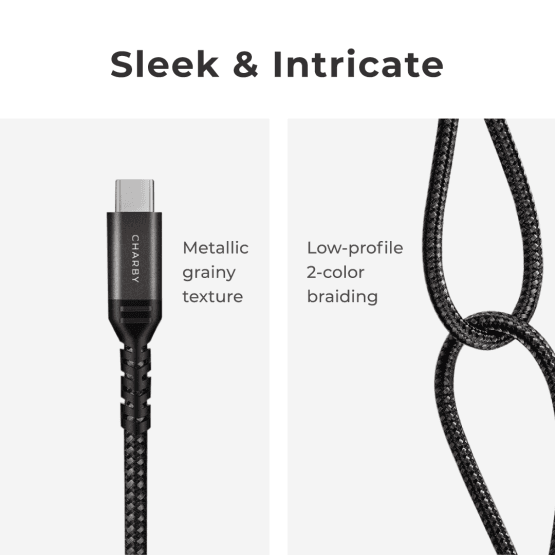 Nylon Braided Long Lasting 100W Cable