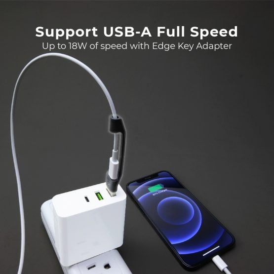 Fast charge from USB-A port using Edge Adapter