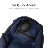 Hang your Nylon Tech Pouch outside your bag for quick access