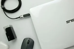 Charge your laptop with USB-C cable