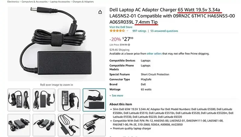 How to find the right charger for your laptop