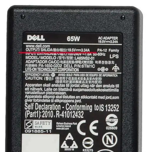 OEM Dell LA65NS2-01 65W AC Adapter - 7.4mm Barrel Charger For Inspiron, Latitude, Precision, Chromebook