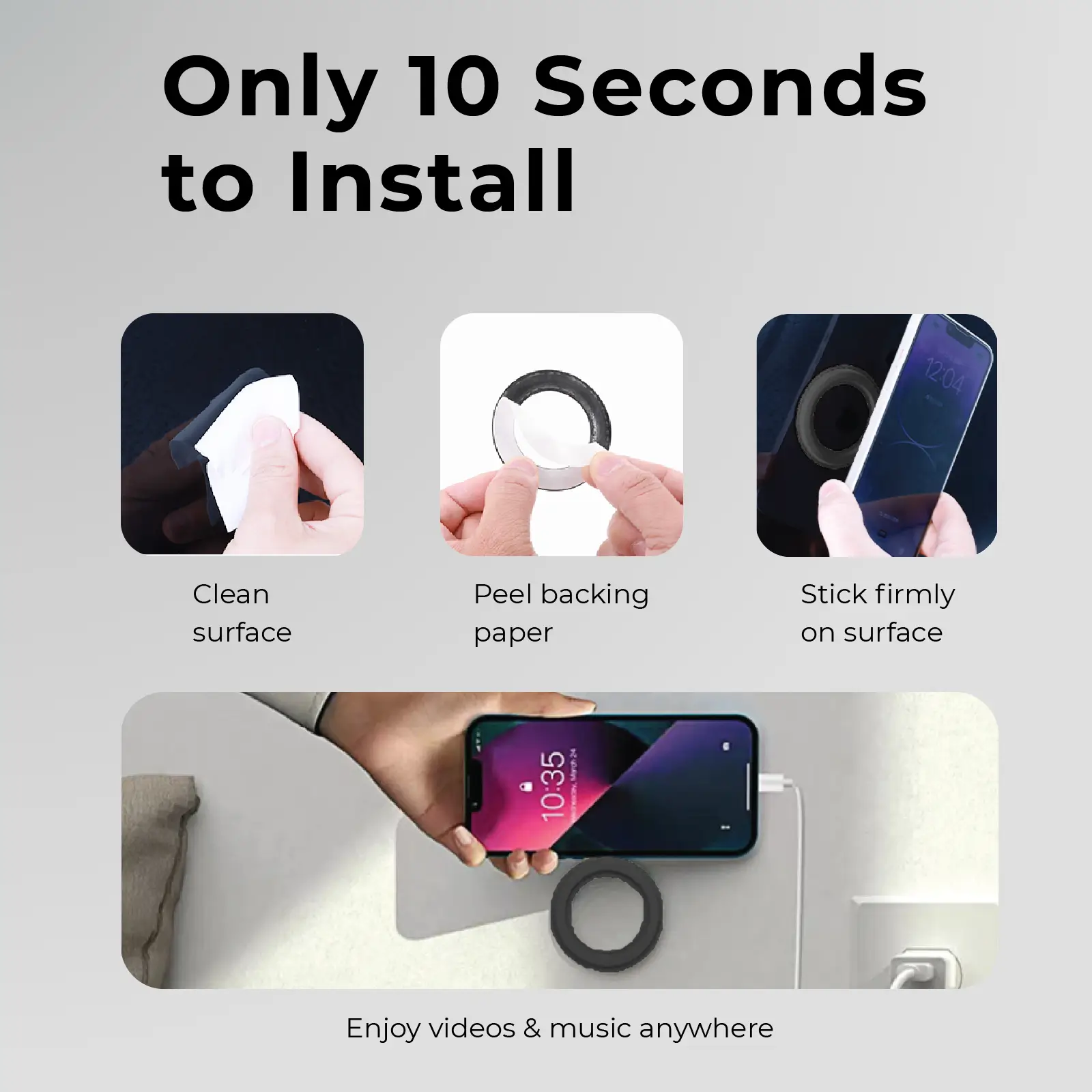 MagSafe Wall Mount for iPhone, Android iPad