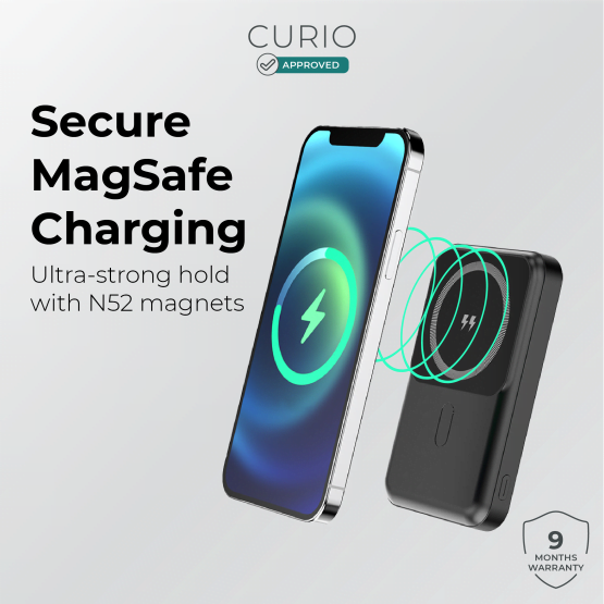 CURIO 20W Powerbank - MagSafe Wireless Charger with Foldable Stand 1