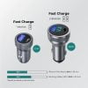 CURIO Car Charger - Dual Port Fast Charge with LCD Voltage Display (56W/30W) 4