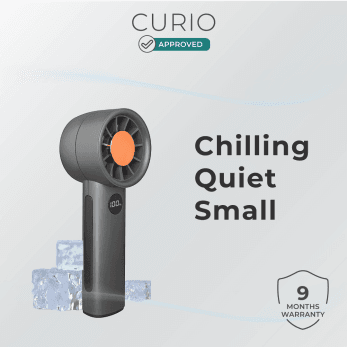 Quiet handheld rechargeable USB-C Fan