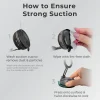 CURIO Vacuum Car Mount - Strong Twist-Lock Suction MagSafe Mount (Windscreen & Dash) 12 How to ensure vacuum suction is strong for car mount