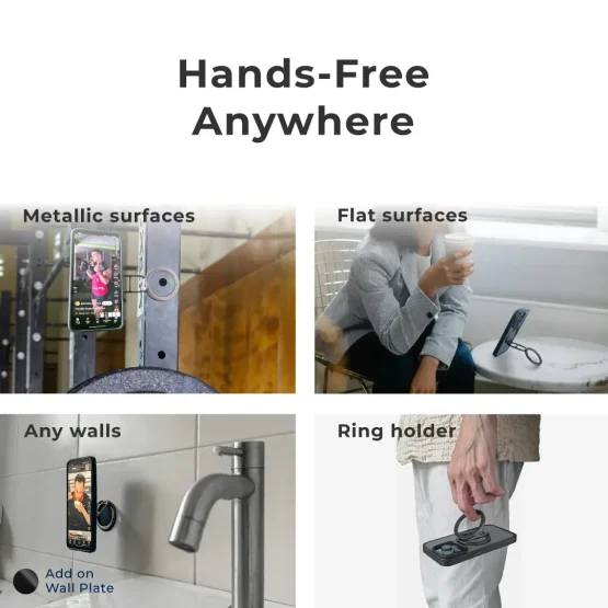 Adjustable 180° Phone Grip Stand for Hands-Free Viewing