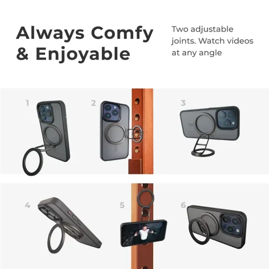 Flexible Portrait & Landscape Phone Ring Stand