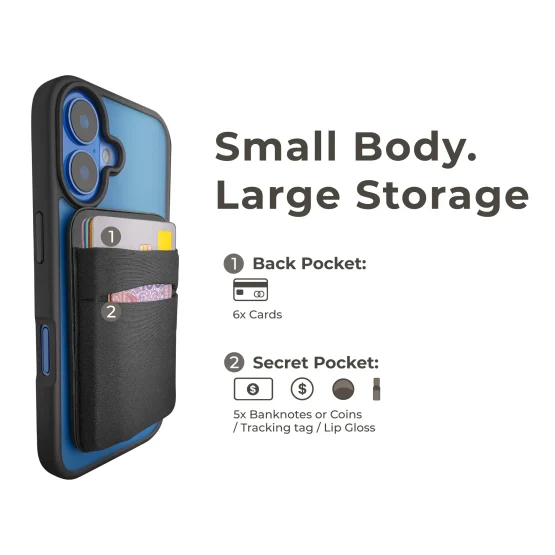 MagSafe Wallet for Multiple Cash and Wallet with Hidden Airtag Pocket
