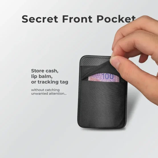 MagSafe Wallet with Hidden Cash & AirTag Pocket