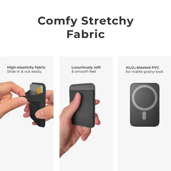Premium Soft Fabric Card Holder