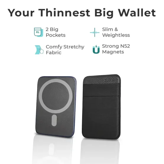 Slim & Strong MagSafe Wallet for Multiple Cards and Cash