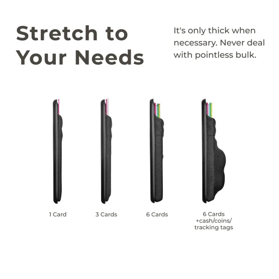 Stretchy Fabric iPhone Wallet for Multiple Cards & Cash