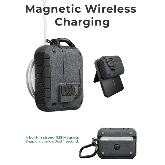 magnetic charging wireless compatible airpods case