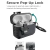 rugged airpods case with drop resistant lock