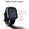 CURIO Matte Case for Apple Watch - Full 360° Cover with Waterproof Screen Protector 3 Full Shockproof Waterproof Watch Matte Case