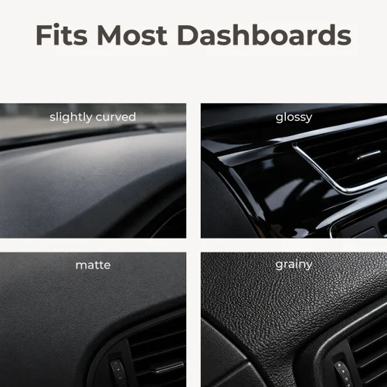 MagSafe Car Mount Compatible for Slightly Curved & Textured Dashboard