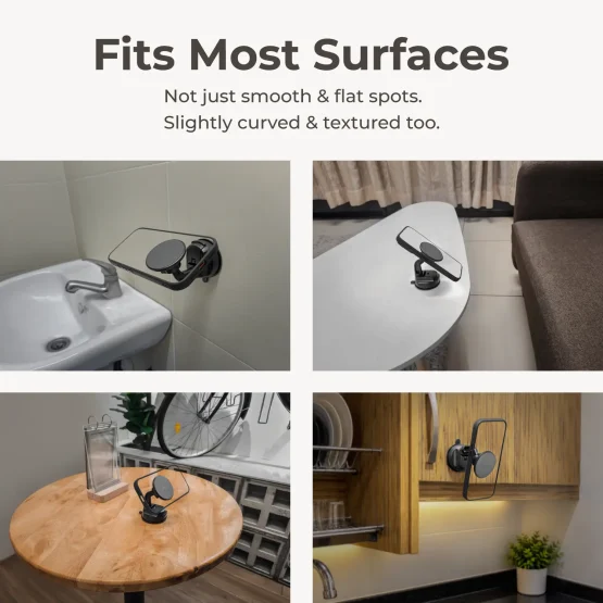 MagSafe Car Mount Compatible for Desk, Mirror, Tile, and Leather