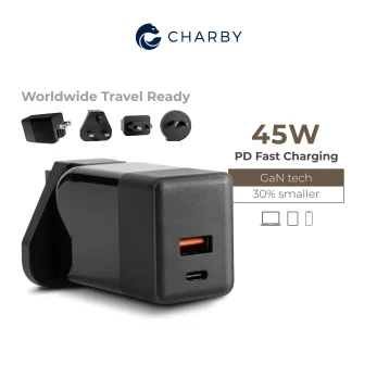 45W GaN Charger for MacBook Air and iPhone