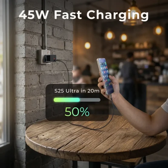45W PD Fast Charging for S25 Ultra