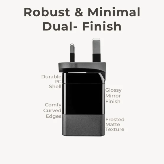 Frosted Matte & Glossy Finish GaN Charger