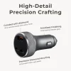 Anodized Aluminum 3-Port Car Charger
