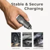 Car Charger that Stays In Socket with Secure Spring Contact