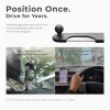 Car Mount with Heavy Duty Aluminum-Reinforced Flexible Arm