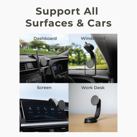 Universal Suction Car Mount for Windshield and Dashboard