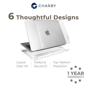 Clear Hard Shell MacBook Case for Air, Pro, Neo