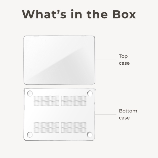 What's in the box for CURIO Clear Case for MacBook