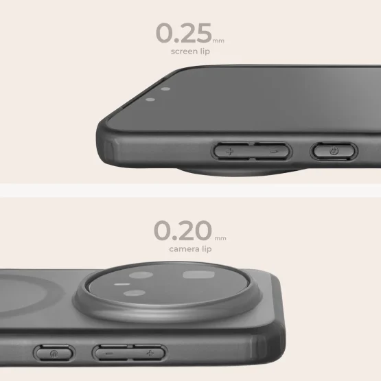 MagSafe Matte Case with raised screen & camera lip protector