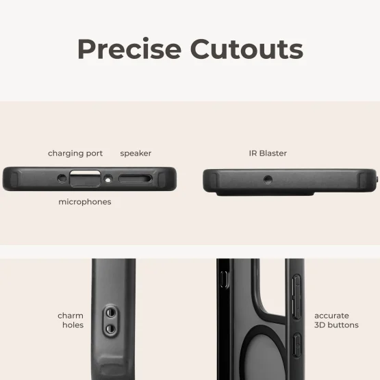 MagSafe Matte Case with precise cutouts