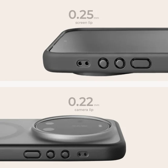 MagSafe Matte Case with raised screen & camera lip protector